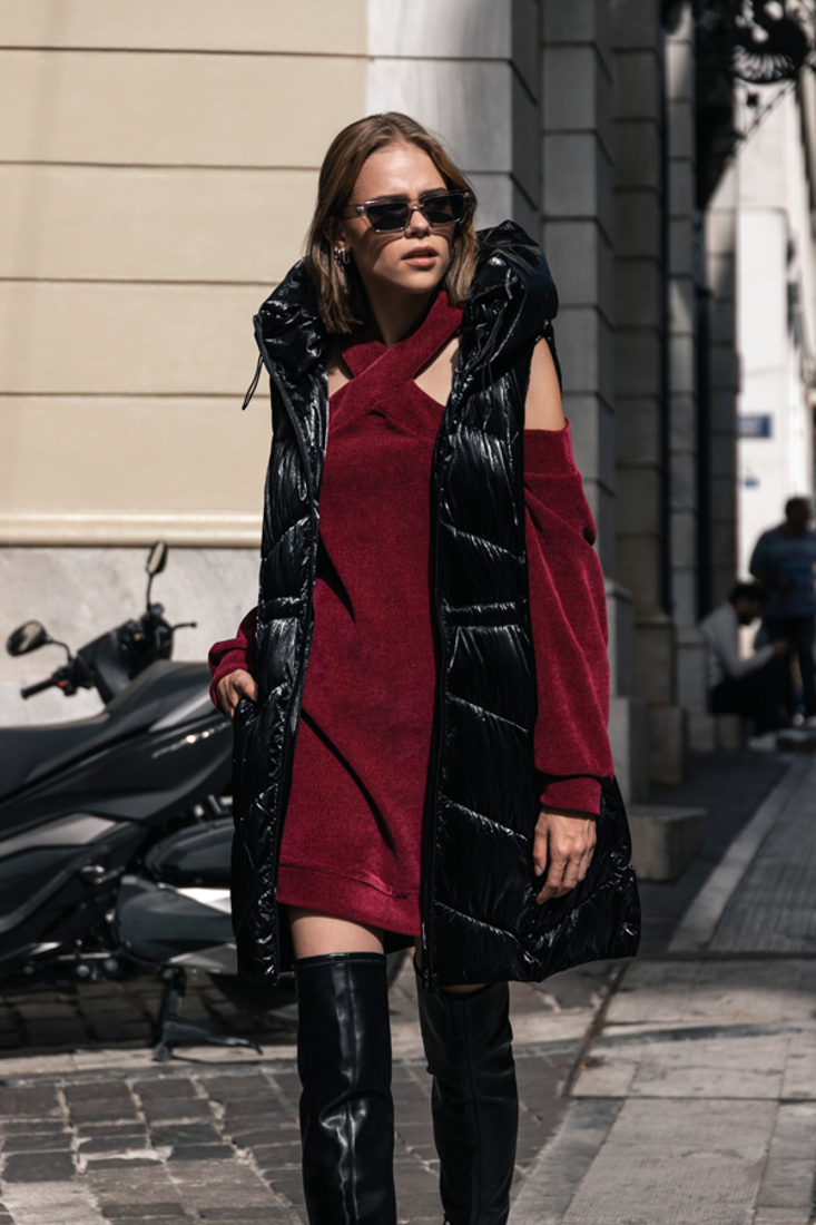 CARLOTTA DRESS - Bordeaux