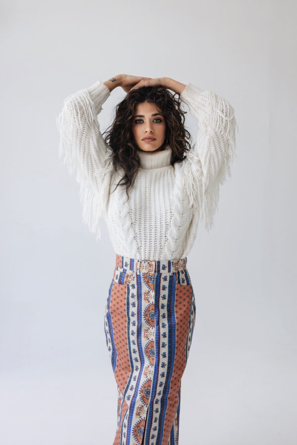 CANDICE SWEATER - White