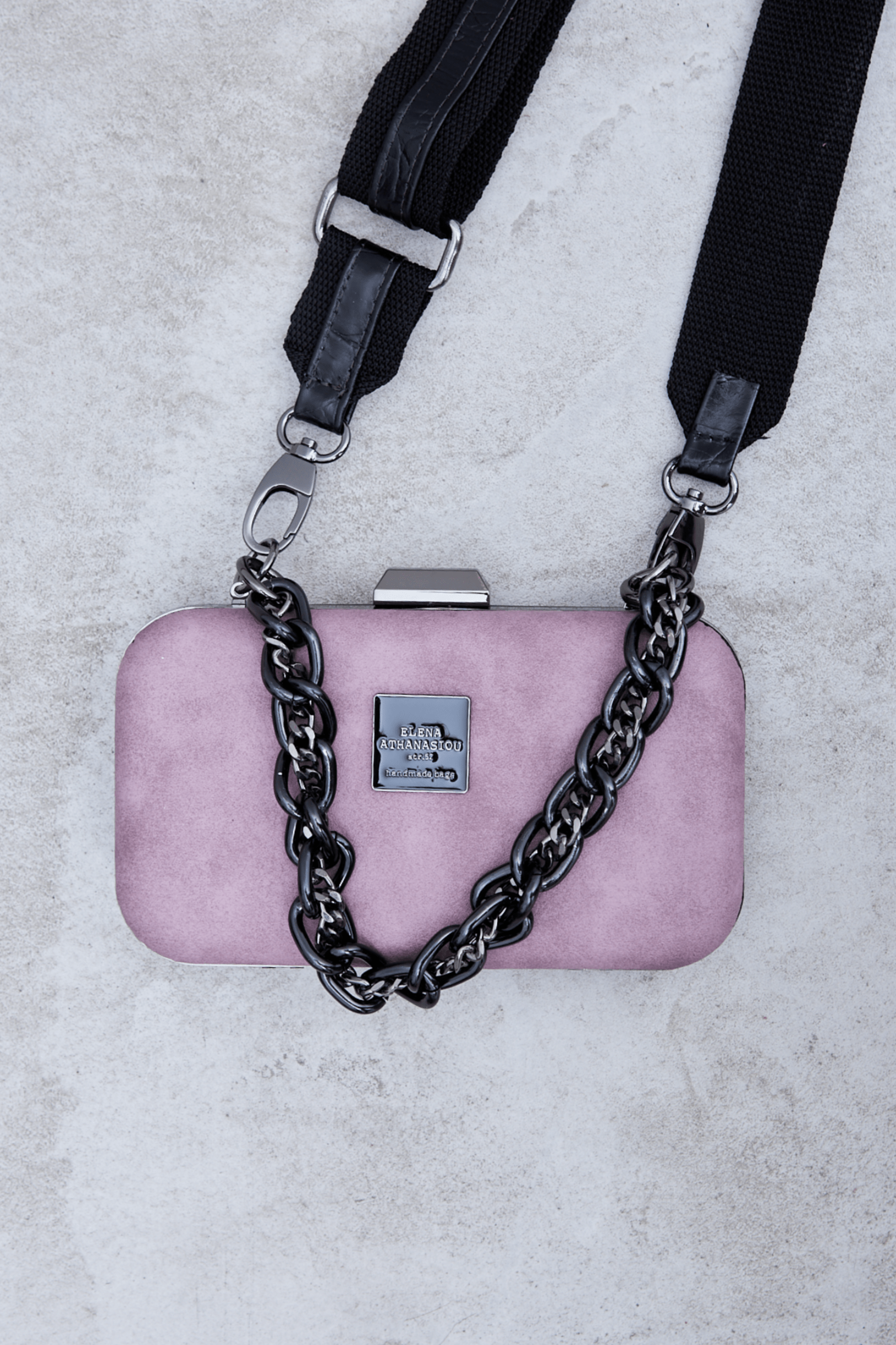 RETRO CHAIN BOX - Dusty pink