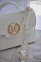 BELLE LEATHER HANDBAG - Cream