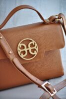 BELLE LEATHER HANDBAG - Tabac