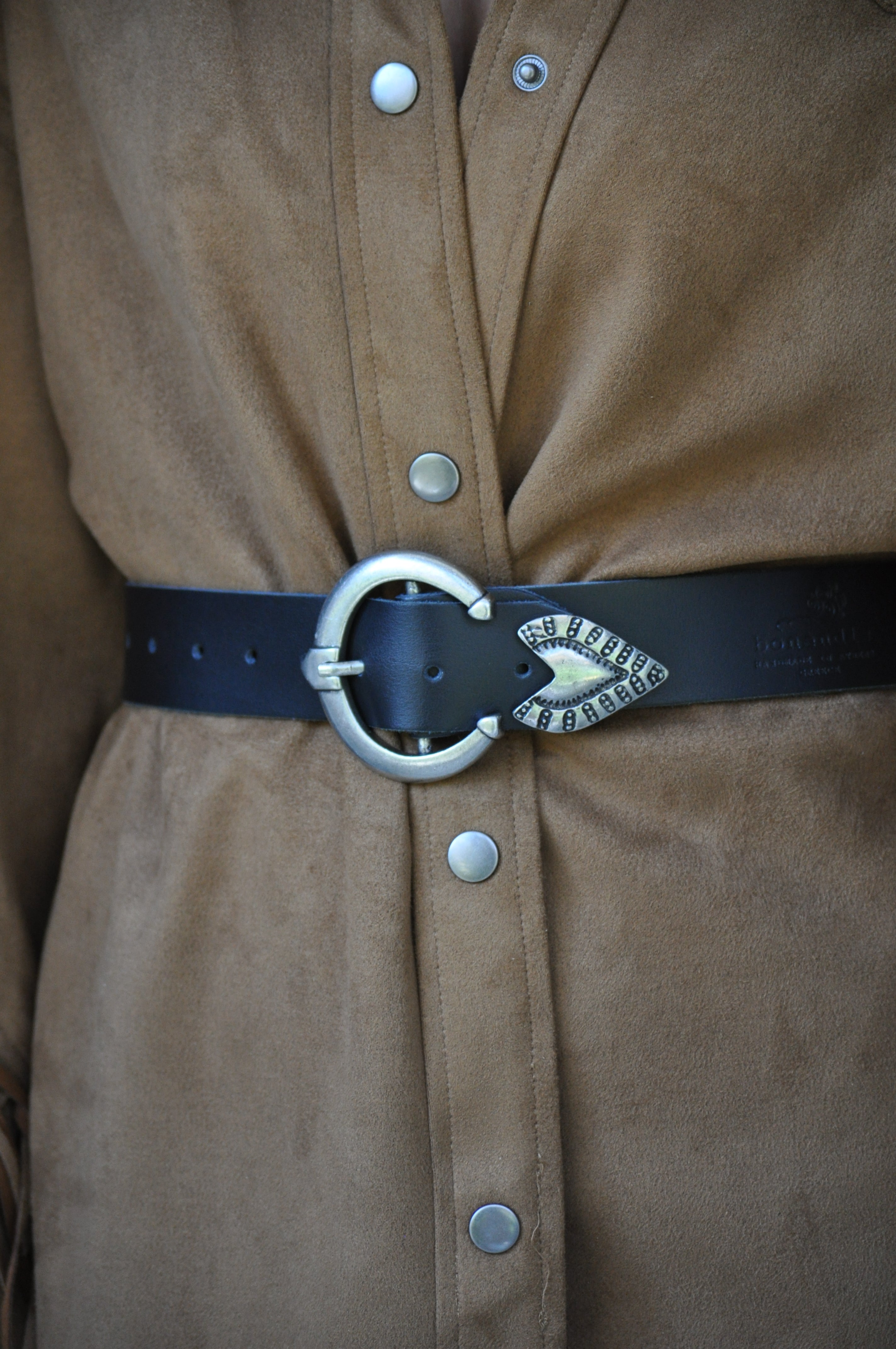 IRIS LEATHER BELT - Black