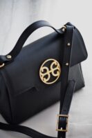 BELLE LEATHER HANDBAG - Black