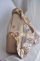 GIGI LEATHER HANDBAG - Taupe