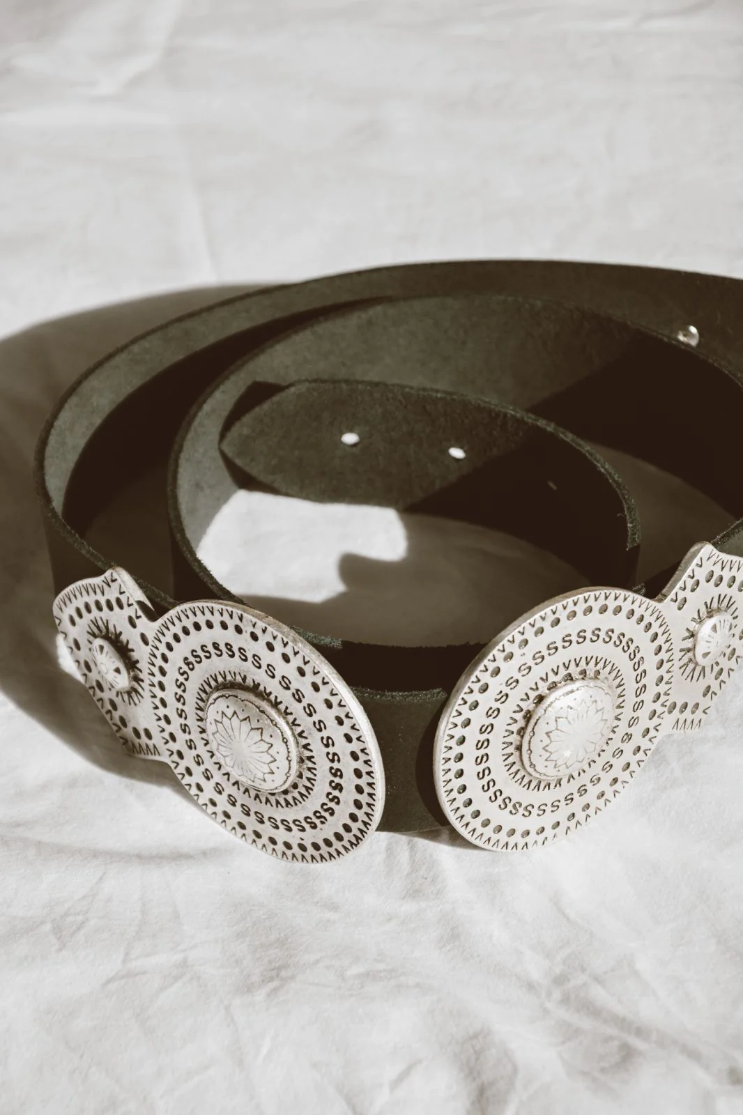 MANTO LEATHER BELT - Black