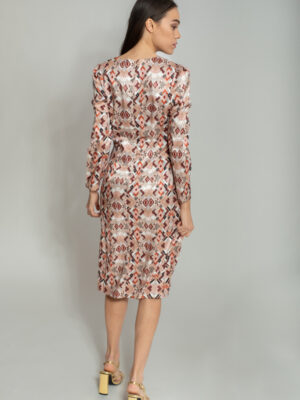 aztec-print-satin-midi-dress-hazelnut-art (2)