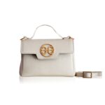 BELLE LEATHER HANDBAG - Cream