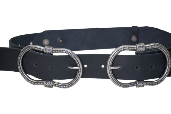 INFINITY LEATHER BELT - Black