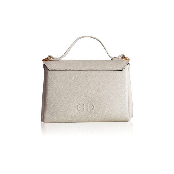 BELLE LEATHER HANDBAG - Cream