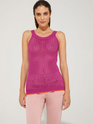 SYLVIE KNITTED TOP - Fuchsia