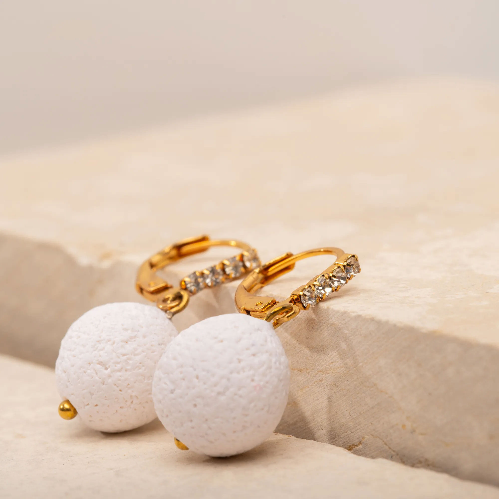 HOOP RHINESTONE EARRINGS