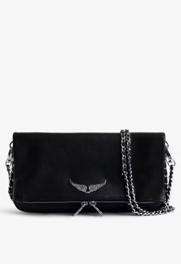 ZADIG & VOLTAIRE – ROCK CLUTCH - Noir Silver