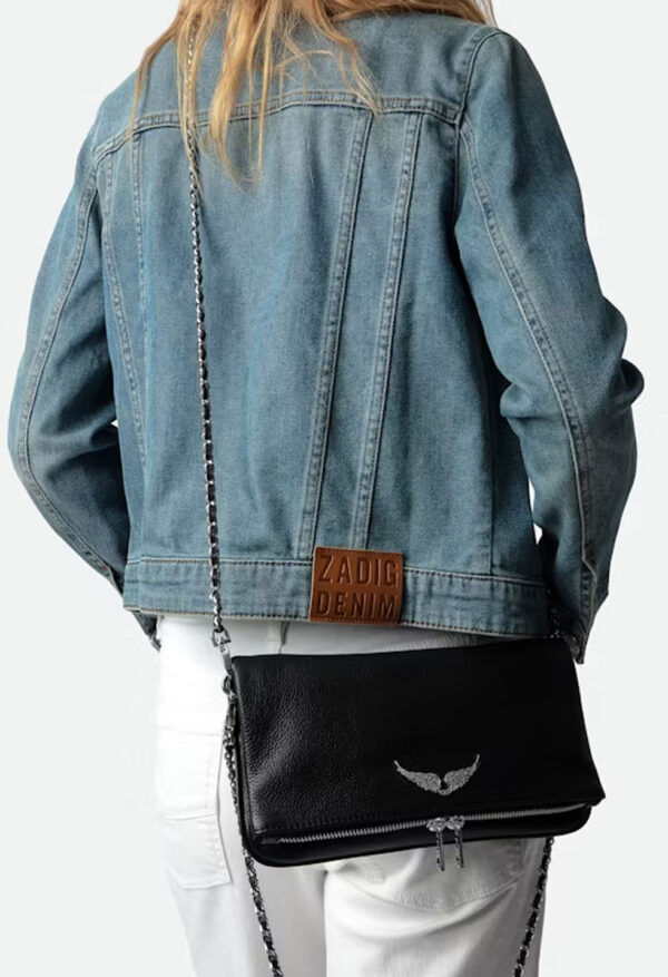 ZADIG & VOLTAIRE – ROCK CLUTCH - Noir Silver