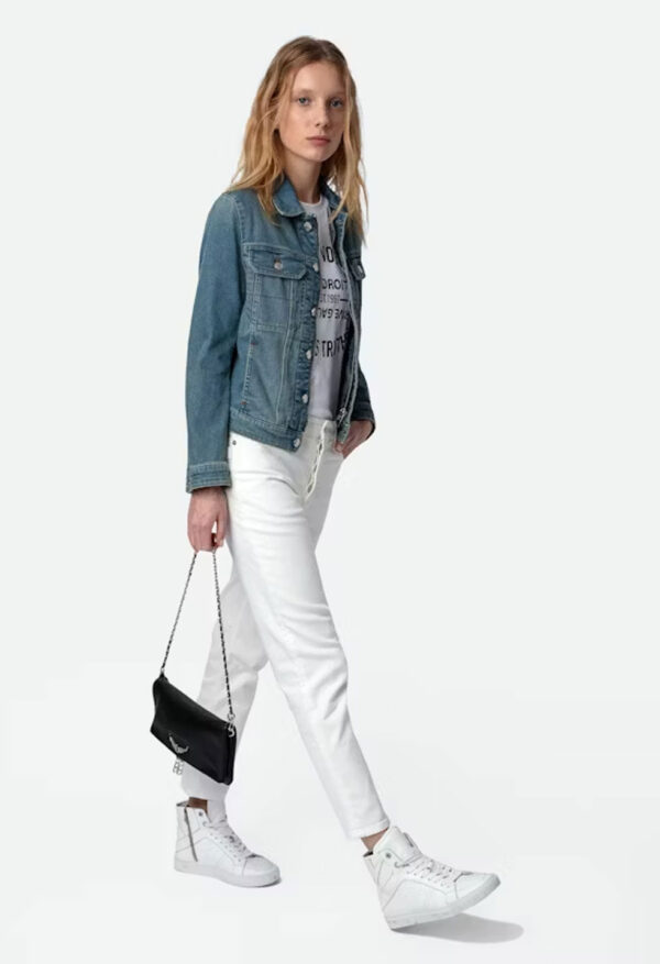 ZADIG & VOLTAIRE – ROCK CLUTCH - Noir Silver