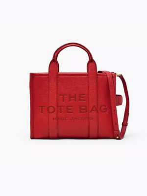 MARC JACOBS - THE LEATHER MEDIUM TOTE BAG - Red