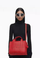 MARC JACOBS - THE LEATHER MEDIUM TOTE BAG - Red