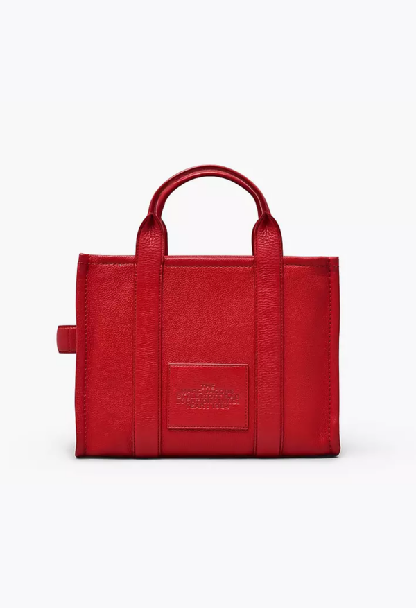 MARC JACOBS - THE LEATHER MEDIUM TOTE BAG - Red