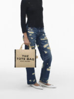 MARC JACOBS - THE JACQUARD MEDIUM TOTE BAG - Warm sand