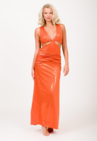 BIANCA CUT OUT SHINY DRESS