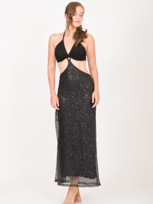 JOCELYN SEQUIN LONG DRESS