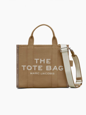 MARC JACOBS - THE JACQUARD MEDIUM TOTE BAG - Camel