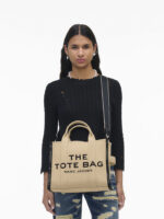 MARC JACOBS - THE JACQUARD MEDIUM TOTE BAG - Warm sand