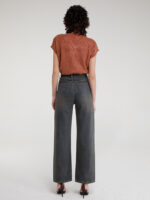NIKITA - HIGH WAIST DENIM PANTS WITH STRAP