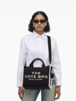 MARC JACOBS - THE JACQUARD MEDIUM TOTE BAG - Black