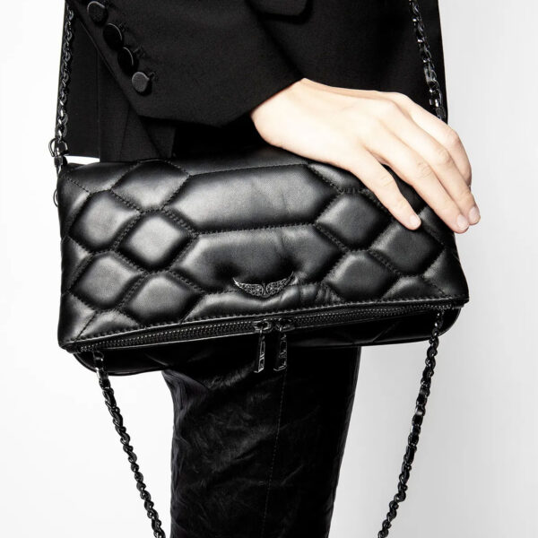 ZADIG & VOLTAIRE – ROCK XL QUILTED CLUTCH