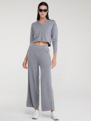 CLOUD - KNITTED TROUSERS WITH JEWEL TRIM