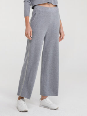 CLOUD – KNITTED TROUSERS WITH JEWEL TRIM
