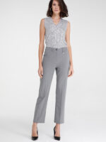 KEMIL - REGULAR PANTS IN STRETCH PINSTRIPE FABRIC