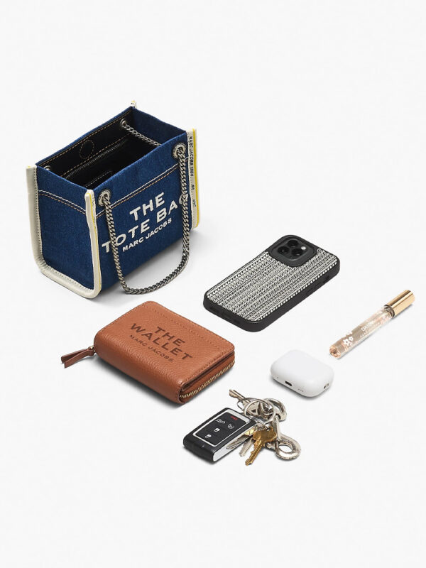 MARC JACOBS - DENIM CHAIN MINI TOTE BAG