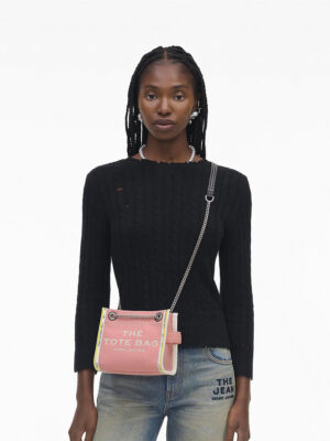 DENIM CHAIN MINI TOTE BAG