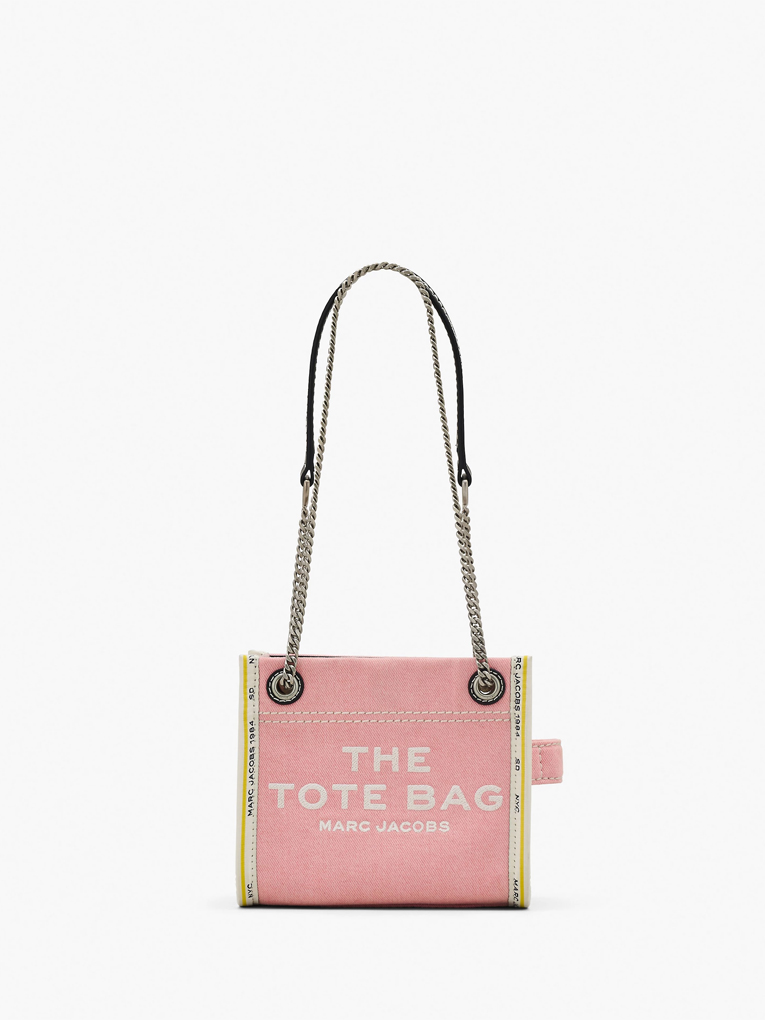 DENIM CHAIN MINI TOTE BAG