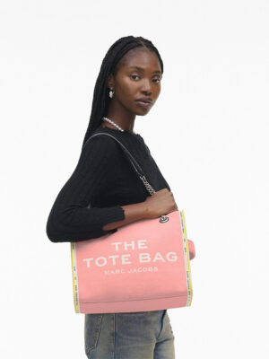 DENIM CHAIN MEDIUM TOTE BAG