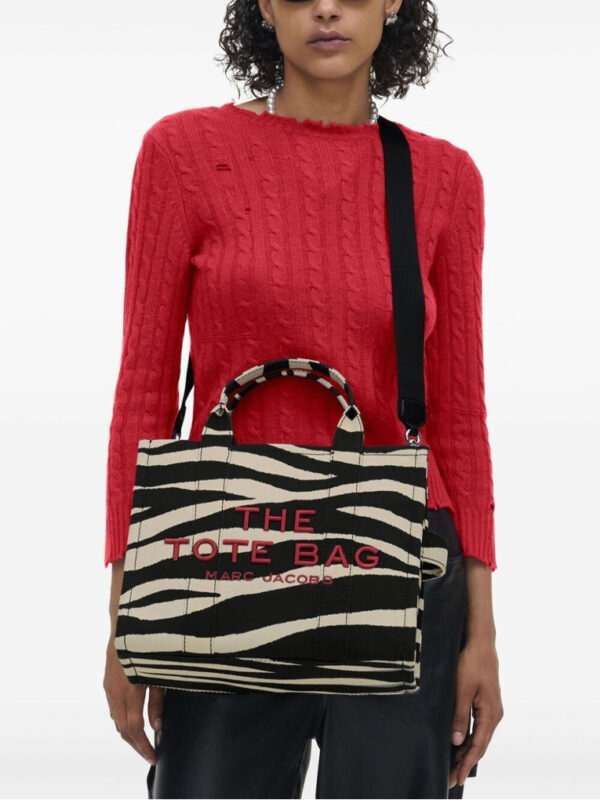 MARC JACOBS - ZEBRA CANVAS MEDIUM TOTE BAG