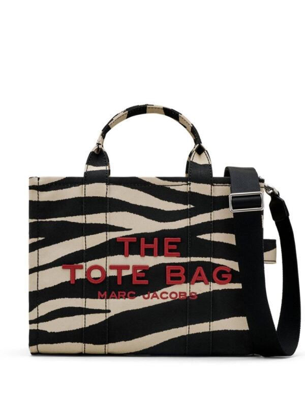MARC JACOBS - ZEBRA CANVAS MEDIUM TOTE BAG