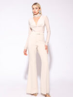 PANTALONE A ZAMPA CREAM