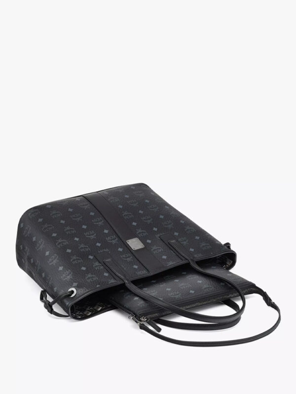 MCM - LIZ LOGO PLAQUE TOP HANDLE BAG - Black