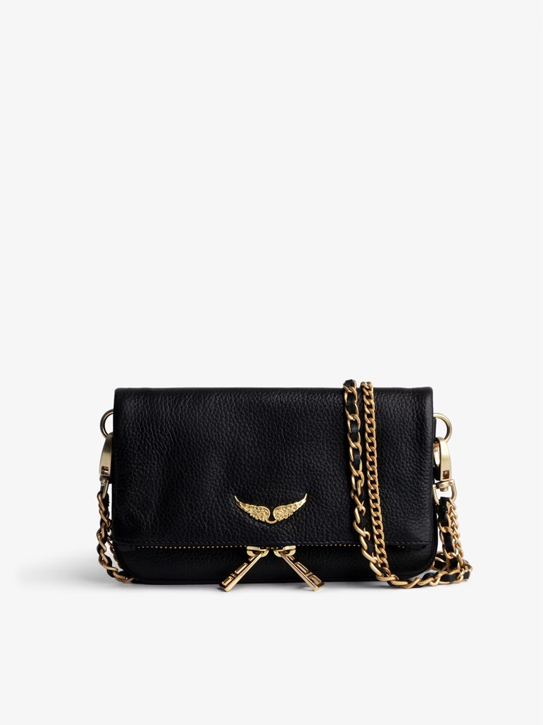 ZADIG & VOLTAIRE - ROCK NANO CLUTCH - Noir gold