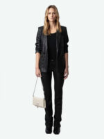 ZADIG & VOLTAIRE – ROCK QUILTED CLUTCH - Ecru