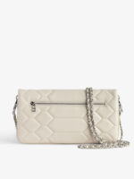 ZADIG & VOLTAIRE – ROCK QUILTED CLUTCH - Ecru