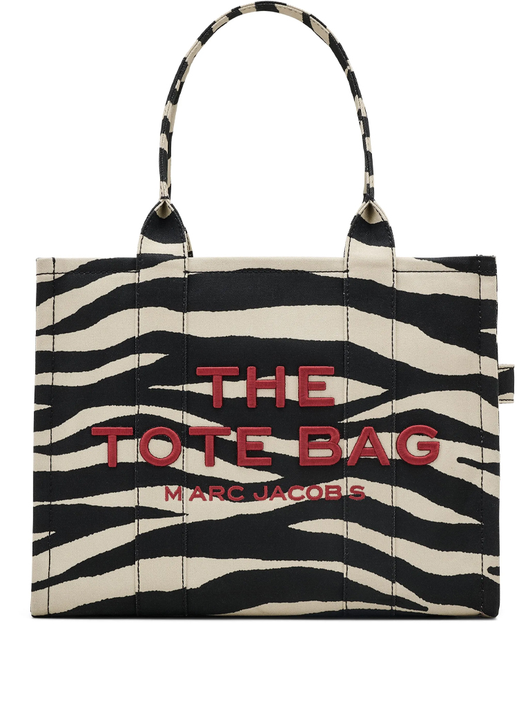 MARC JACOBS - ZEBRA CANVAS LARGE TOTE BAG
