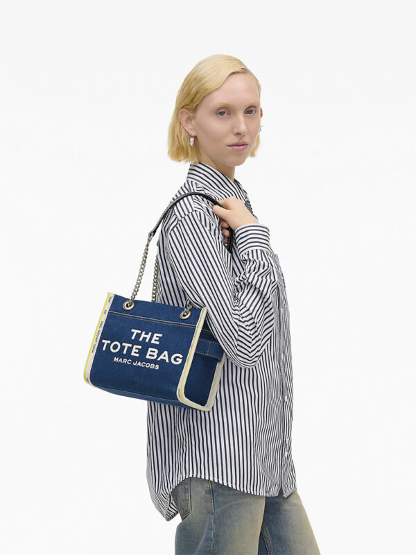 MARC JACOBS - THE DENIM CHAIN SMALL TOTE BAG
