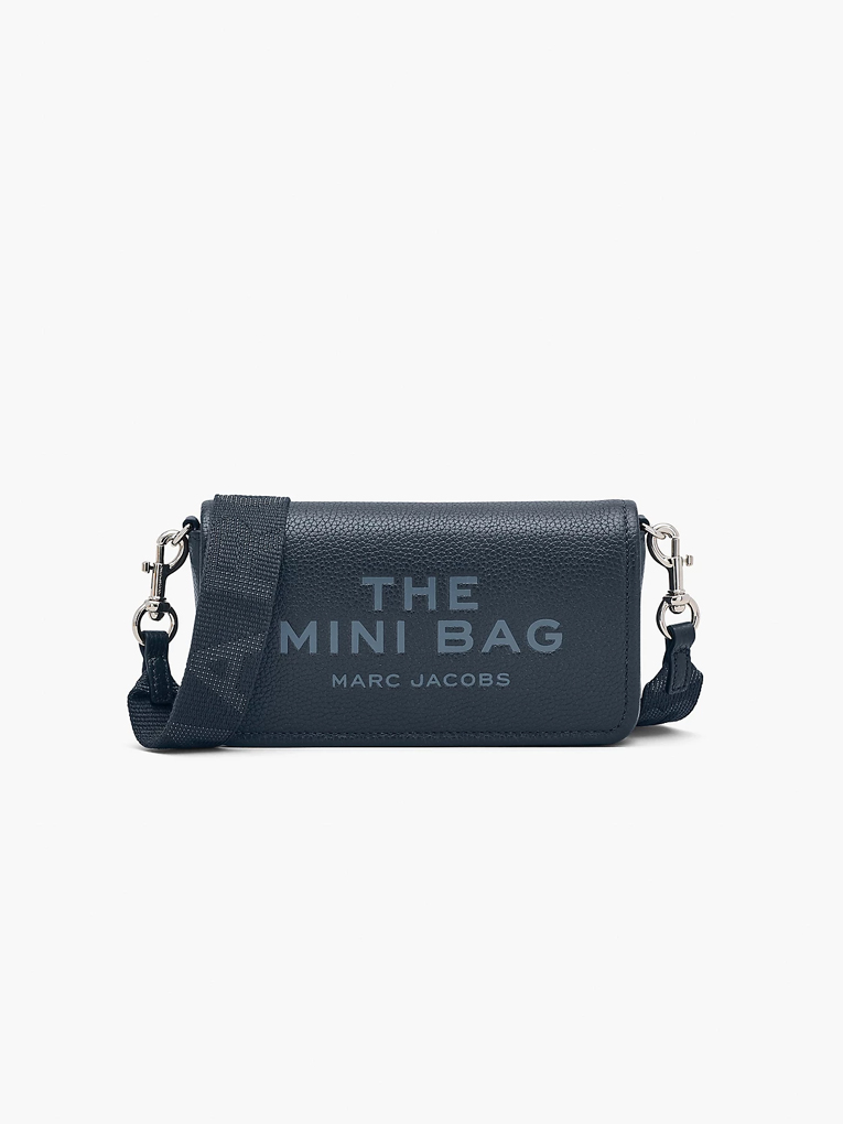 MARC JACOBS - THE LEATHER MINI BAG - Blue sea