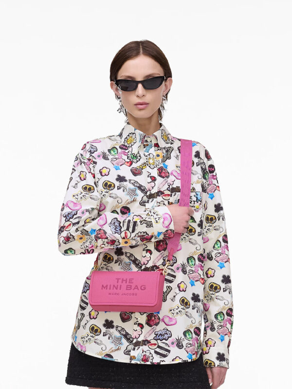 MARC JACOBS - THE LEATHER MINI BAG - Bow pink