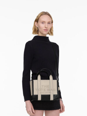 MARC JACOBS - THE COLORBLOCK SMALL TOTE BACK - Beige