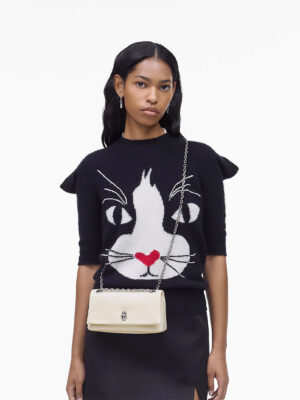 MARC JACOBS – THE DUAL CHAIN MINI BAG – Cloud white