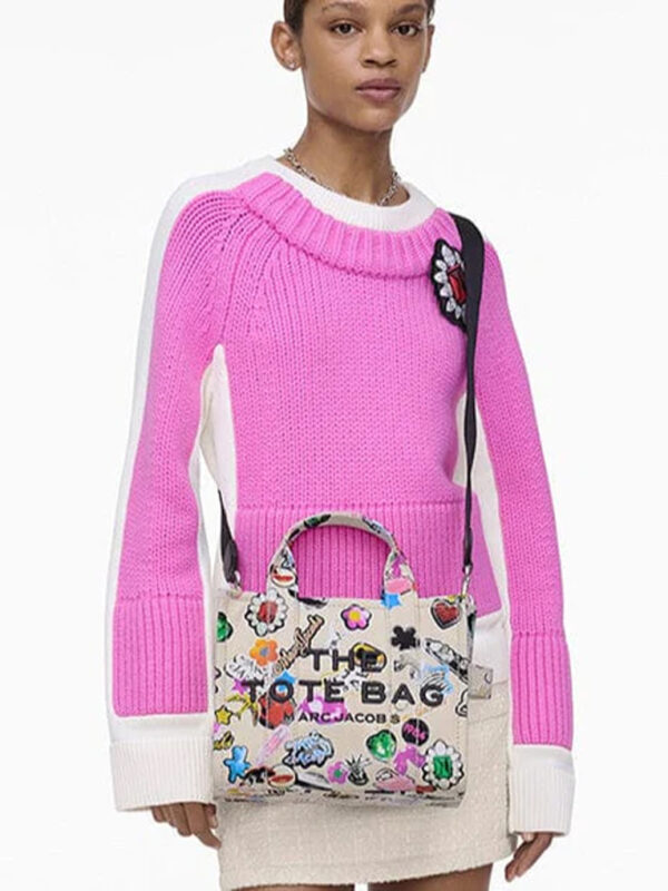 MARC JACOBS - THE SMALL TOTE BAG - White multi